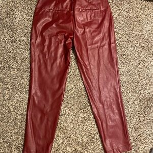 Red Leather Pants - New York & Company